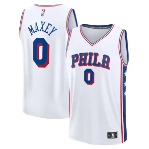 Chulo Tyrese Maxey Philadelphia 76ers Youth Fast Break Replica Player Jersey Association Edition White  para la gran final