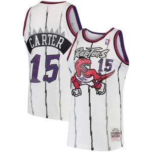 Perfecto Único Magnífico Vince Carter Toronto Raptors 1998/99 Hardwood Classics Swingman Jersey White/Purple  para la gran final