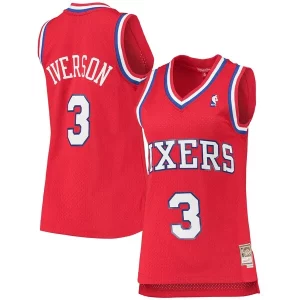 Bonito Allen Iverson Philadelphia 76ers Women's 2002/03 Hardwood Classics Swingman Jersey Red  para la gran final