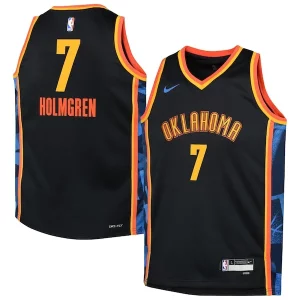 Delicioso Elegante Fantástico Chet Holmgren Oklahoma City Thunder Nike Youth 2024/25 Swingman Player Jersey City Edition Black  para la gran final