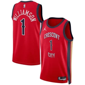 Lujoso Original Sofisticado Zion Williamson New Orleans Pelicans Jordan Brand Unisex Swingman Jersey Statement Edition Red  para la gran final