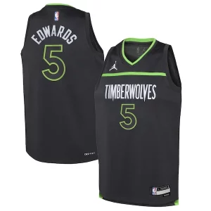 Encantador Delicioso Anthony Edwards Minnesota Timberwolves Jordan Brand Youth Swingman Jersey Statement Edition Black  para la gran final