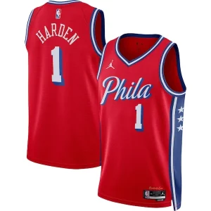 Resistente James Harden Philadelphia 76ers Jordan Brand Unisex Swingman Jersey Statement Edition Red  para la gran final