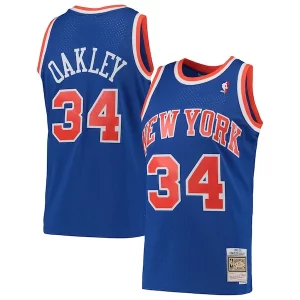 Duradero Increíble Charles Oakley New York Knicks Hardwood Classics Swingman Jersey Blue  para la gran final