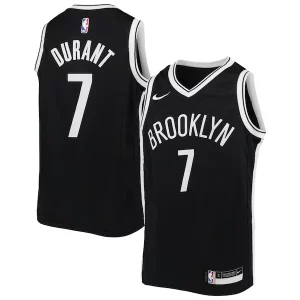Original Sofisticado Hermoso Kevin Durant Brooklyn Nets Nike Youth Swingman Jersey Icon Edition Black  para la gran final