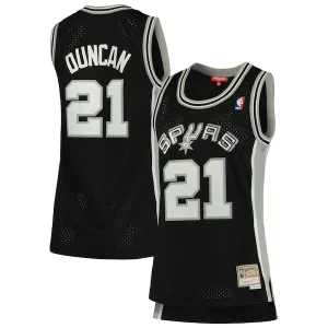Delicioso Versátil Tim Duncan San Antonio Spurs Women's 1998/99 Hardwood Classics Swingman Jersey Black  para la gran final