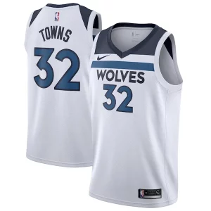 Fantástico Atractivo Ideal Karl Anthony Towns Minnesota Timberwolves Nike Swingman Jersey White Association Edition  para la gran final