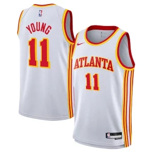 Moderno Exquisito Trae Young Atlanta Hawks Nike Youth Swingman Jersey Association Edition White  para la gran final