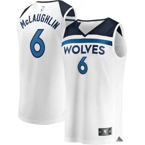 Fácil de llevar Jordan McLaughlin Minnesota Timberwolves Youth Fast Break Replica Player Jersey Association Edition White  para la gran final