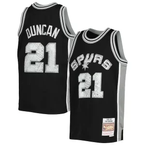 Ideal Resistente Fantástico Tim Duncan San Antonio Spurs Youth 1998/99 Hardwood Classics 75th Anniversary Diamond Jersey  para la gran final