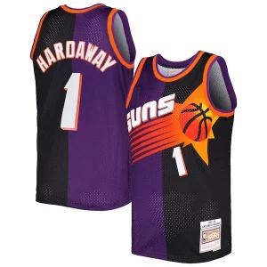 Increíble Exquisito Clásico Penny Hardaway Phoenix Suns Hardwood Classics 1999/00 Split Swingman Jersey Purple/Black  para la gran final