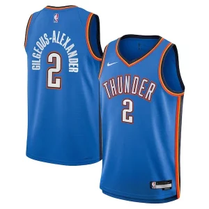 Delicioso Magnífico Shai Gilgeous Alexander Oklahoma City Thunder Nike Youth Swingman Jersey Icon Edition Blue  para la gran final