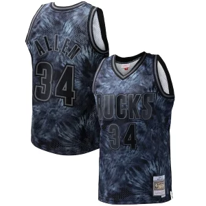 Chulo Ray Allen Milwaukee Bucks Hardwood Classics 1996/97 Tie Dye Swingman Jersey Black  para la gran final