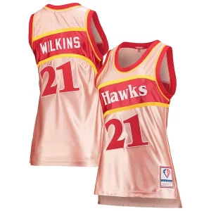 Fácil de llevar Dominique Wilkins Atlanta Hawks Women's 75th Anniversary Rose Gold 1986 Swingman Jersey Pink  para la gran final