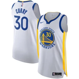 Bonito Maravilloso Stephen Curry Golden State Warriors Nike Authentic Jersey Association Edition White  para la gran final