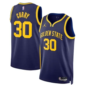 Lujoso Original Robusto Stephen Curry Golden State Warriors Jordan Brand Unisex Swingman Jersey Statement Edition Navy  para la gran final
