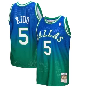 Robusto Elegante Jason Kidd Dallas Mavericks 1994/95 Hardwood Classics Fadeaway Swingman Player Jersey Green/Navy  para la gran final