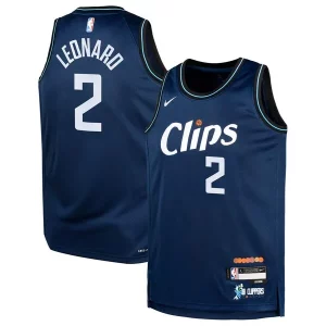 Encantador Kawhi Leonard LA Clippers Nike Youth Swingman Replica Jersey City Edition Navy  para la gran final