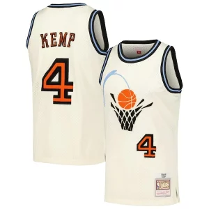 Duradero Shawn Kemp Cleveland Cavaliers Chainstitch Swingman Jersey Cream  para la gran final
