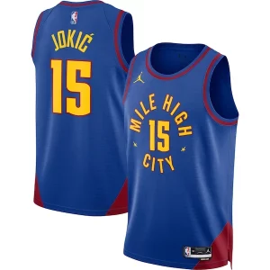 Genial Nikola Jokic Denver Nuggets Jordan Brand Unisex Swingman Jersey Statement Edition Blue  para la gran final