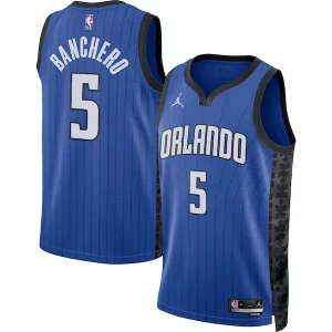 Bonito Paolo Banchero Orlando Magic Jordan Brand Unisex Swingman Jersey Statement Edition Blue  para la gran final