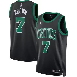 Duradero Genial Jaylen Brown Boston Celtics Jordan Brand Unisex Swingman Jersey Statement Edition Black  para la gran final