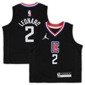 Fácil de llevar Original Kawhi Leonard LA Clippers Jordan Brand Toddler 2020/21 Jersey Black Statement Edition  para la gran final