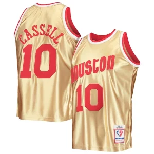 Delicioso Atractivo Sam Cassell Houston Rockets 75th Anniversary 1993/94 Hardwood Classics Swingman Jersey Gold  para la gran final