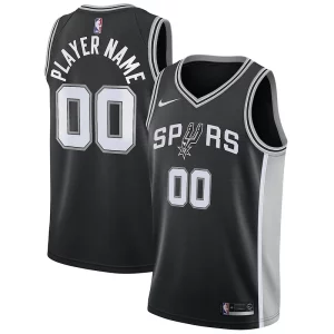 Perfecto Delicioso San Antonio Spurs Nike Swingman Custom Jersey Black Icon Edition  para la gran final