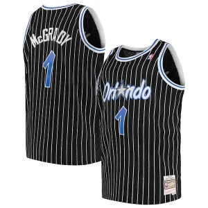 Original Magnífico Robusto Tracy McGrady Orlando Magic 2003/04 Big & Tall Hardwood Classics Swingman Jersey Black/Blue  para la gran final