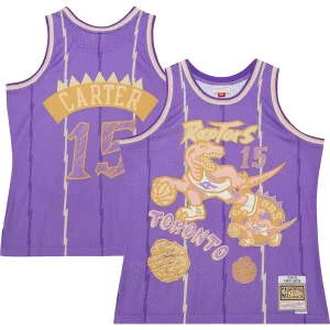 Delicioso Versátil Cool Vince Carter Toronto Raptors 1998/99 Swingman Sidewalk Sketch Jersey Purple  para la gran final