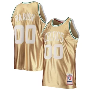 Fácil de llevar Delicioso Robert Parish Boston Celtics 75th Anniversary 1985/86 Hardwood Classics Swingman Jersey Gold  para la gran final