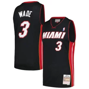 Sofisticado Moderno Elegante Dwyane Wade Miami Heat 2012/13 Hardwood Classics Swingman Jersey Black  para la gran final