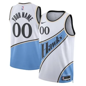 Lujoso Hermoso Atlanta Hawks Nike Unisex 2024/25 Custom Swingman Jersey City Edition White  para la gran final
