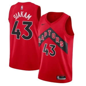 Fantástico Original Moderno Pascal Siakam Toronto Raptors Nike 2020/21 Icon Swingman Jersey Red  para la gran final