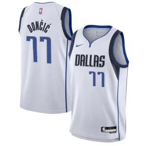 Moderno Luka Dončić Dallas Mavericks Nike Youth Swingman Jersey Association Edition White  para la gran final
