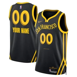 Hermoso Golden State Warriors Nike Unisex 2023/24 Custom Swingman Jersey Black City Edition  para la gran final