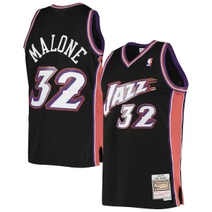Genial Perfecto Robusto Karl Malone Utah Jazz 2001/02 Hardwood Classics Swingman Jersey Black  para la gran final