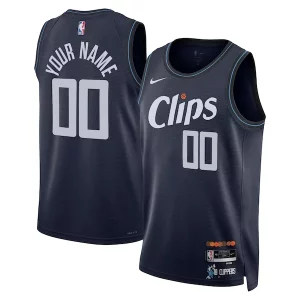 Atractivo LA Clippers Nike Unisex 2023/24 Custom Swingman Jersey Navy City Edition  para la gran final