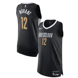 Sofisticado Nike Ja Morant Memphis Grizzlies Authentic Jersey City Edition Black  para la gran final