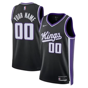 Atractivo Único Sacramento Kings Nike Unisex Swingman Custom Jersey Icon Edition Black  para la gran final