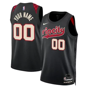 Original Portland Trail Blazers Nike Unisex 2023/24 Custom Swingman Jersey Black City Edition  para la gran final