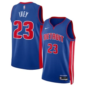 Robusto Jaden Ivey Detroit Pistons Nike Unisex 2022 NBA Draft First Round Pick Swingman Jersey Icon Edition Blue  para la gran final