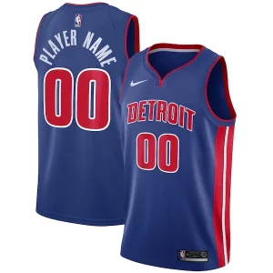 Clásico Duradero Detroit Pistons Nike Swingman Custom Jersey Blue Icon Edition  para la gran final