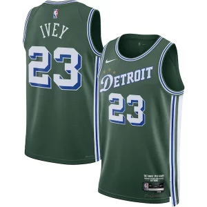 Bonito Clásico Comodo Jaden Ivey Detroit Pistons Nike 2022/23 Swingman Jersey City Edition Green  para la gran final