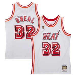 Moderno Shaquille O'Neal Miami Heat 2007/08 Hardwood Classics Swingman Jersey White  para la gran final