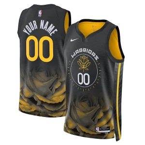 Maravilloso Golden State Warriors Nike Unisex 2022/23 Swingman Custom Jersey City Edition Black  para la gran final