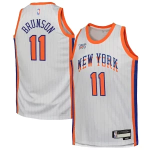 Lujoso Atractivo Original Jalen Brunson New York Knicks Nike Youth 2024/25 Swingman Player Jersey City Edition White  para la gran final