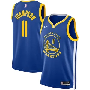 Magnífico Klay Thompson Golden State Warriors Nike Unisex Swingman Jersey Icon Edition Royal/White  para la gran final