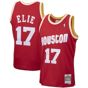 Lujoso Mario Elie Houston Rockets 1993/94 Hardwood Classics Swingman Jersey Red  para la gran final